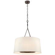 Visual Comfort Signature - S 5401AI-L - Six Light Pendant - Dauphine - Aged Iron