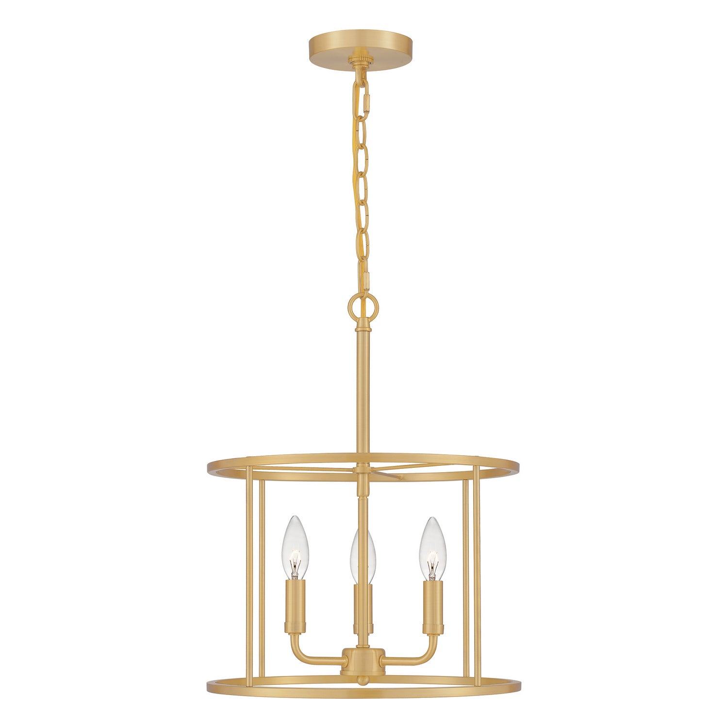 Quoizel - ABR2814AB - Three Light Pendant - Abner - Aged Brass
