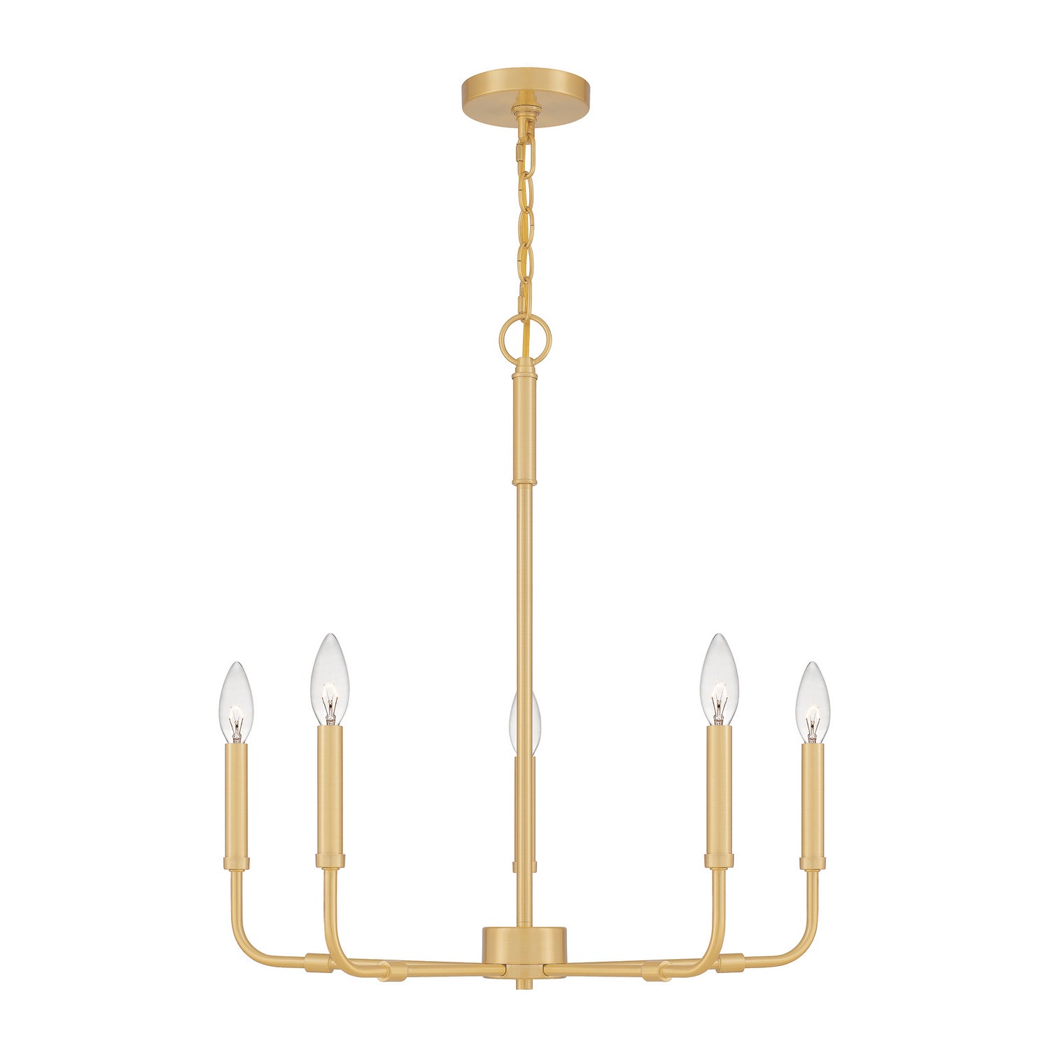 Quoizel - ABR5024AB - Five Light Chandelier - Abner - Aged Brass