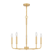 Quoizel - ABR5024AB - Five Light Chandelier - Abner - Aged Brass