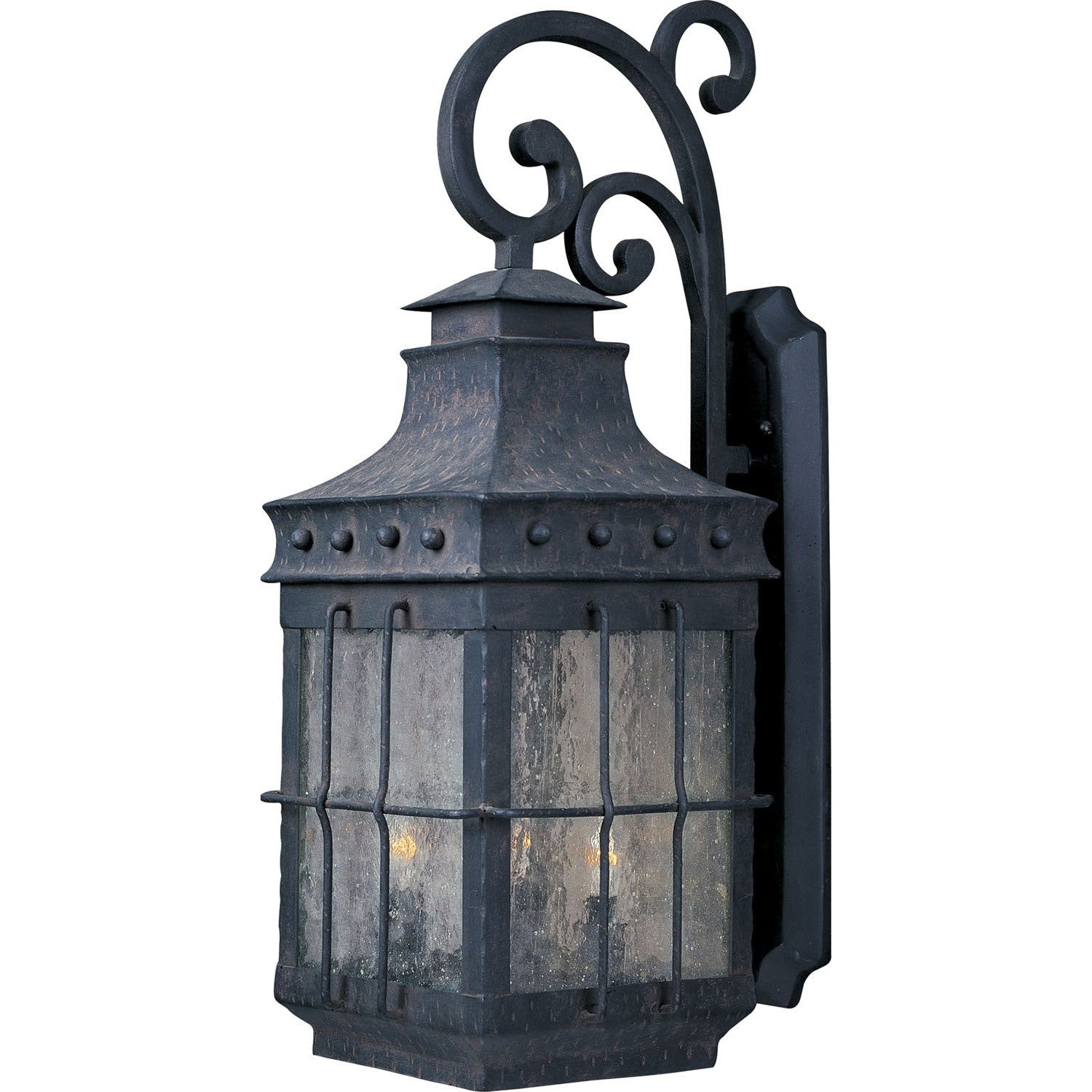 Maxim - 30085CDCF - Four Light Outdoor Wall Lantern - Nantucket - Country Forge