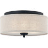 Quoizel - BLA1616MBK - Three Light Flush Mount - Blanche - Matte Black