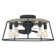 Quoizel - BRT3124GK - Five Light Fandelier - Brockton - Grey Ash