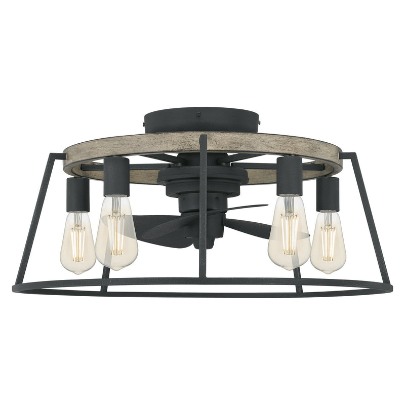 Quoizel - BRT3124GK - Five Light Fandelier - Brockton - Grey Ash