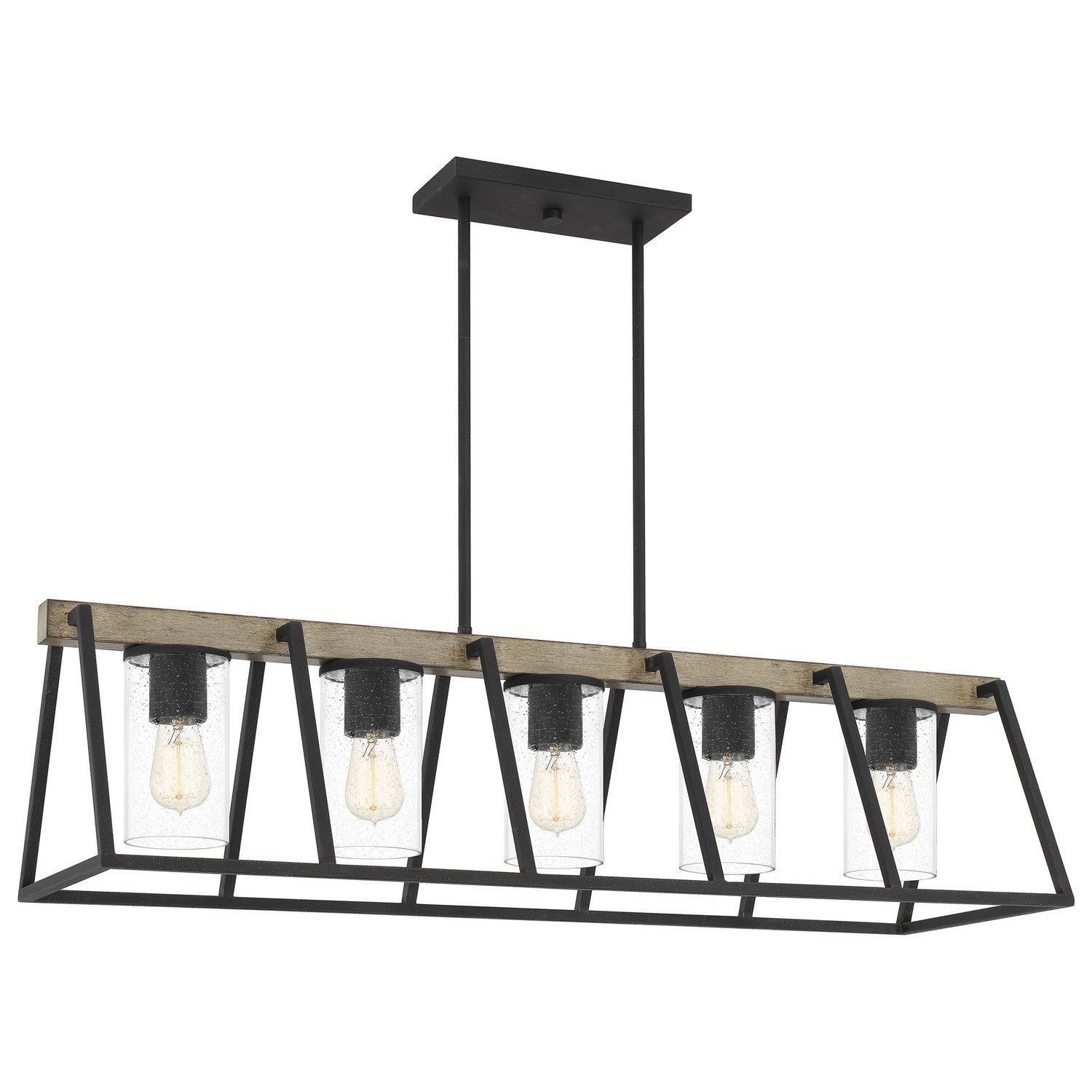 Quoizel - BRT3542GK - Five Light Linear Chandelier - Brockton - Grey Ash