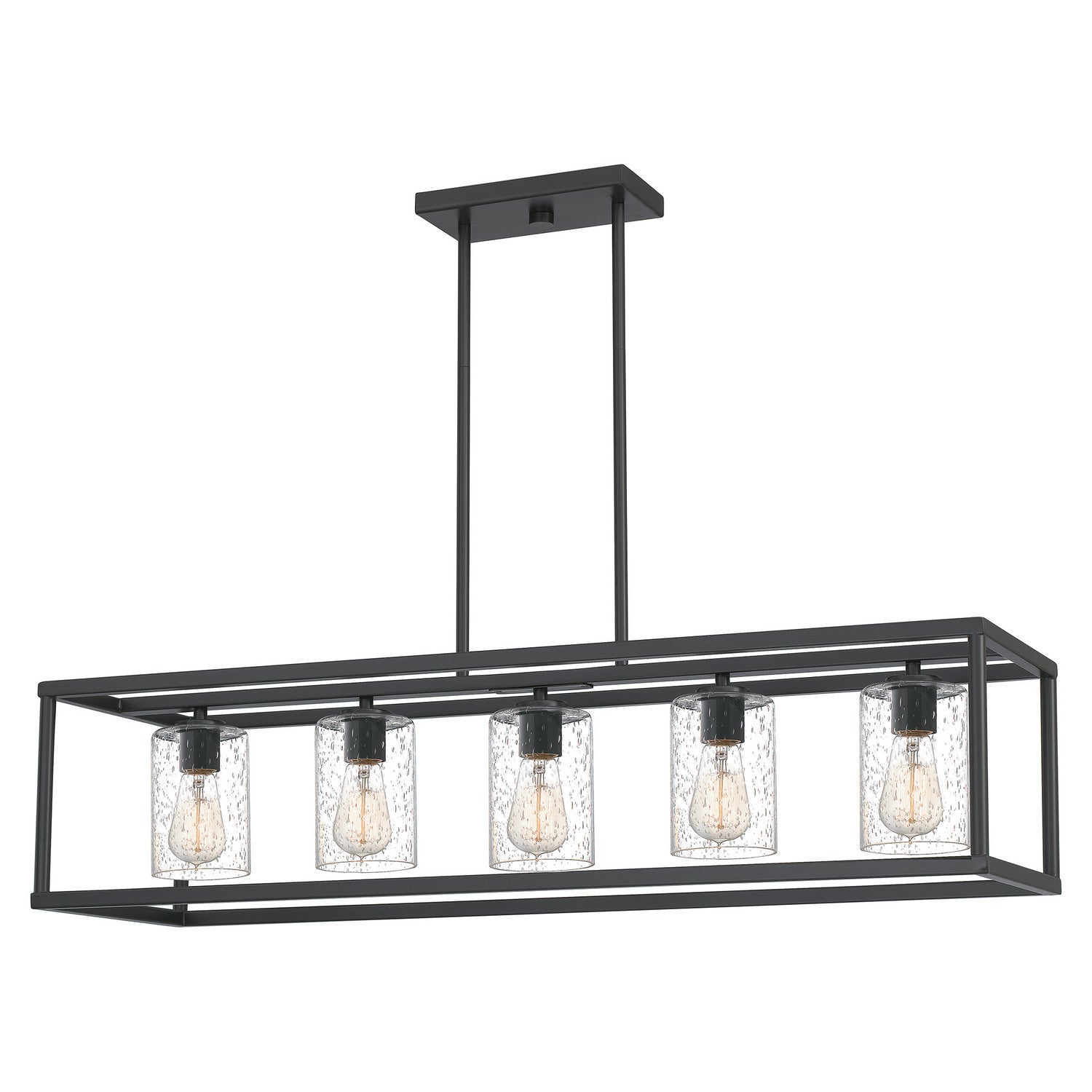 Quoizel - NHR3538OZ - Five Light Linear Chandelier - New Harbor - Old Bronze
