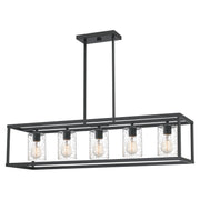 Quoizel - NHR3538OZ - Five Light Linear Chandelier - New Harbor - Old Bronze