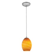 Access - 28023-3C-BS/AMBFB - LED Pendant - Brandy FireBird - Brushed Steel