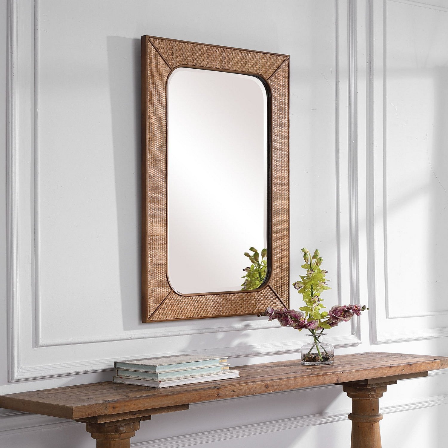 Uttermost - 09687 - Mirror - Tahiti - Maple Stain