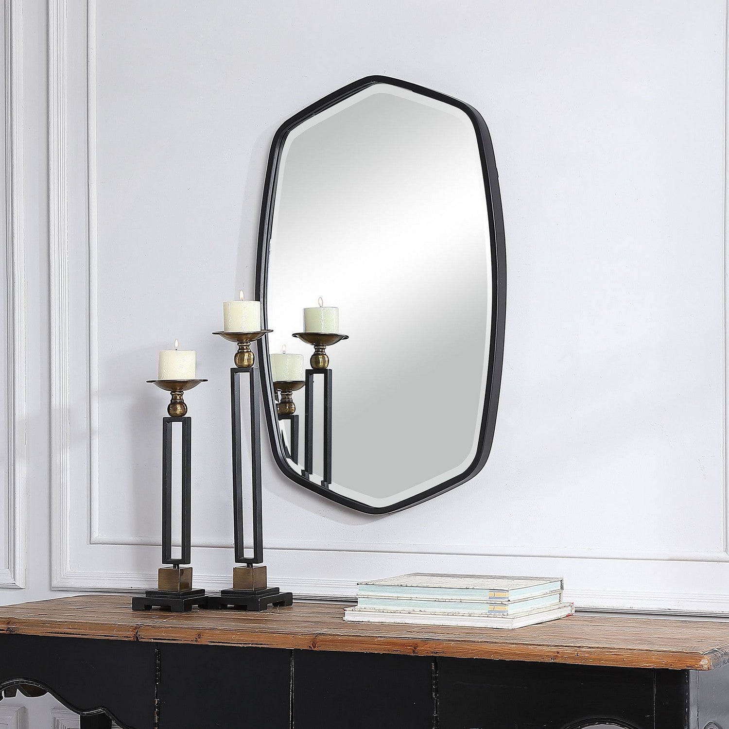 Uttermost - 09699 - Mirror - Duronia - Satin Black