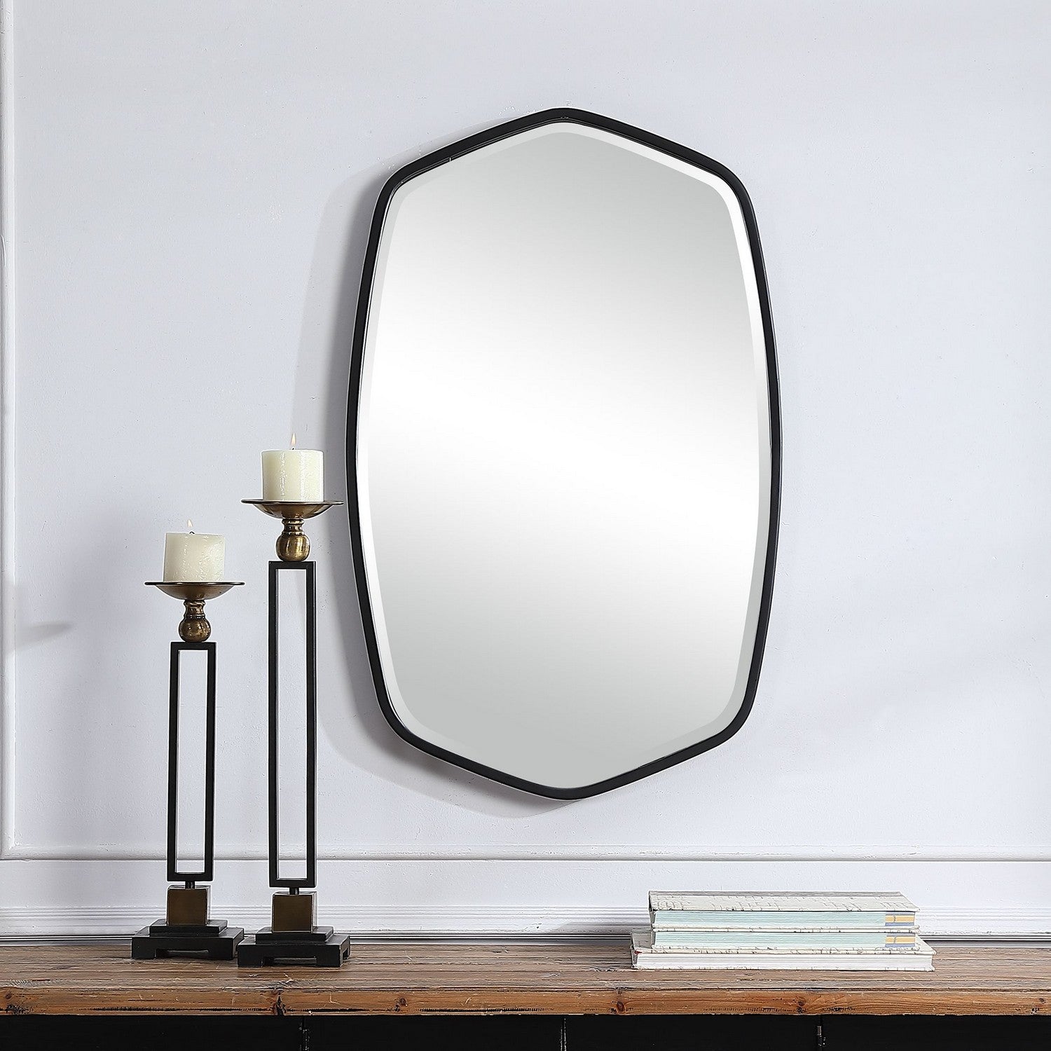 Uttermost - 09699 - Mirror - Duronia - Satin Black