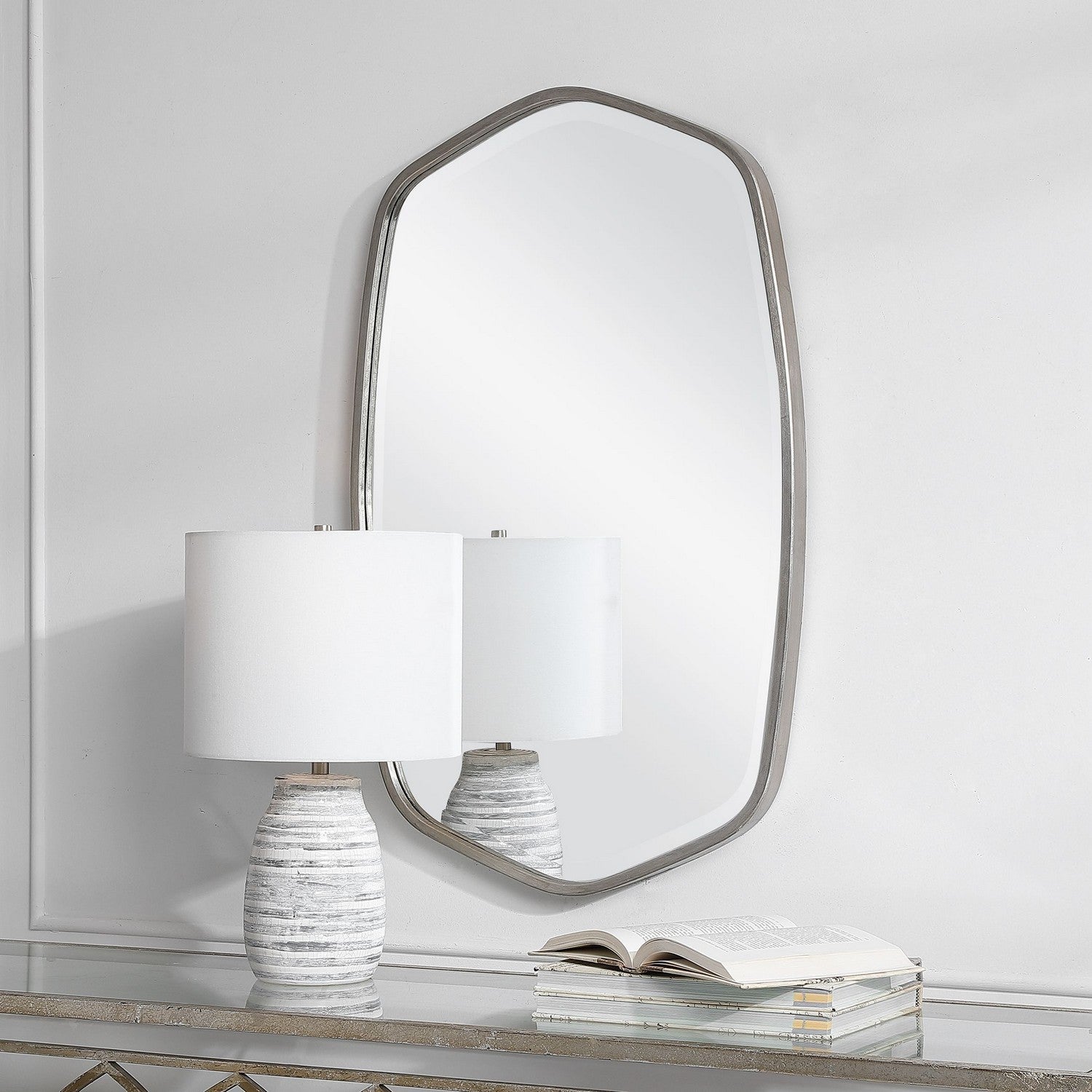 Uttermost - 09703 - Mirror - Duronia - Brushed Silver