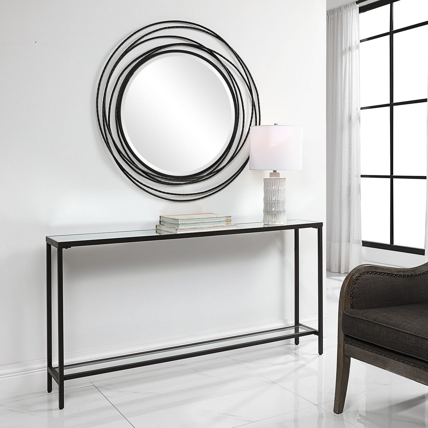 Uttermost - 24997 - Console Table - Hayley - Matte Black