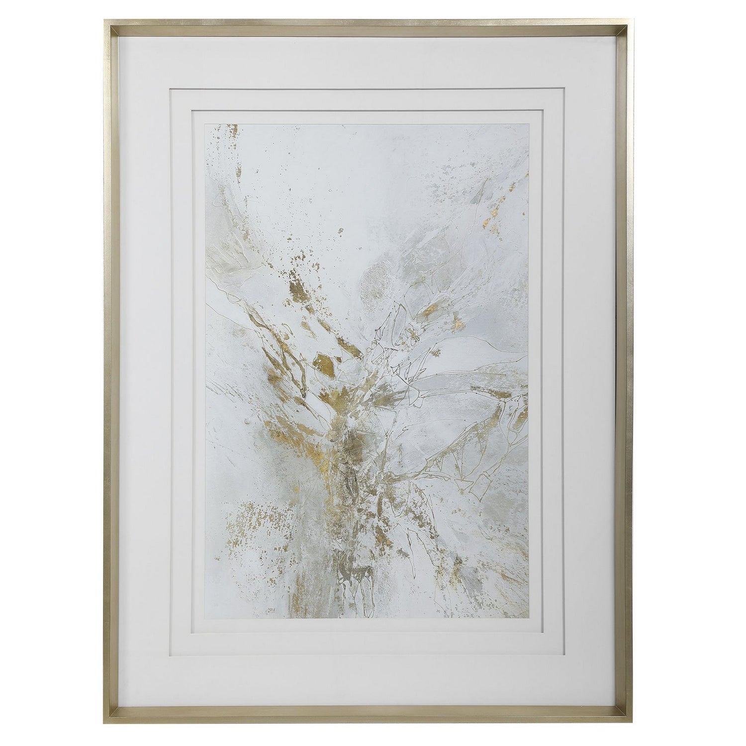 Uttermost - 41625 - Framed Abstract Print - Pathos - Silver Leaf