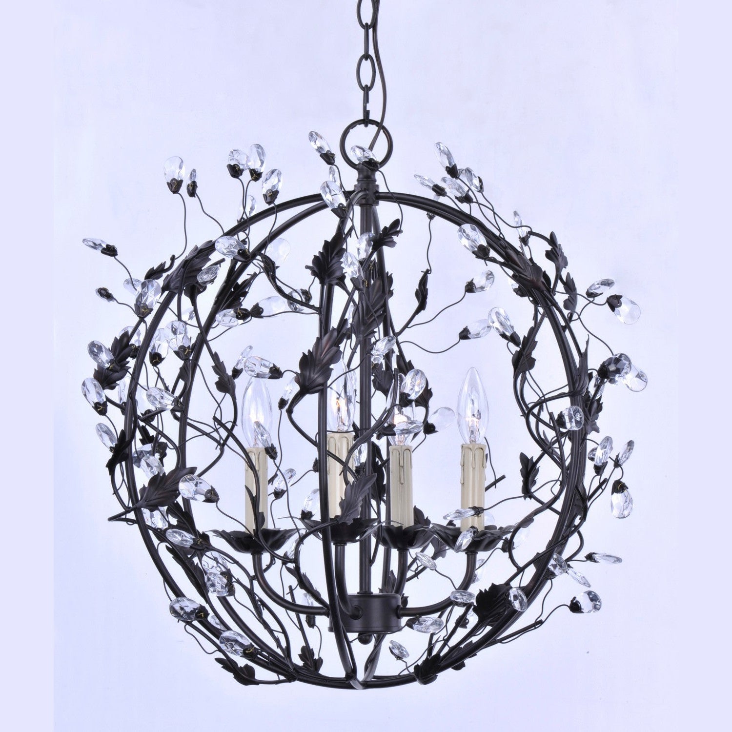 Maxim - 2850OI - Three Light Chandelier - Elegante - Oil Rubbed Bronze