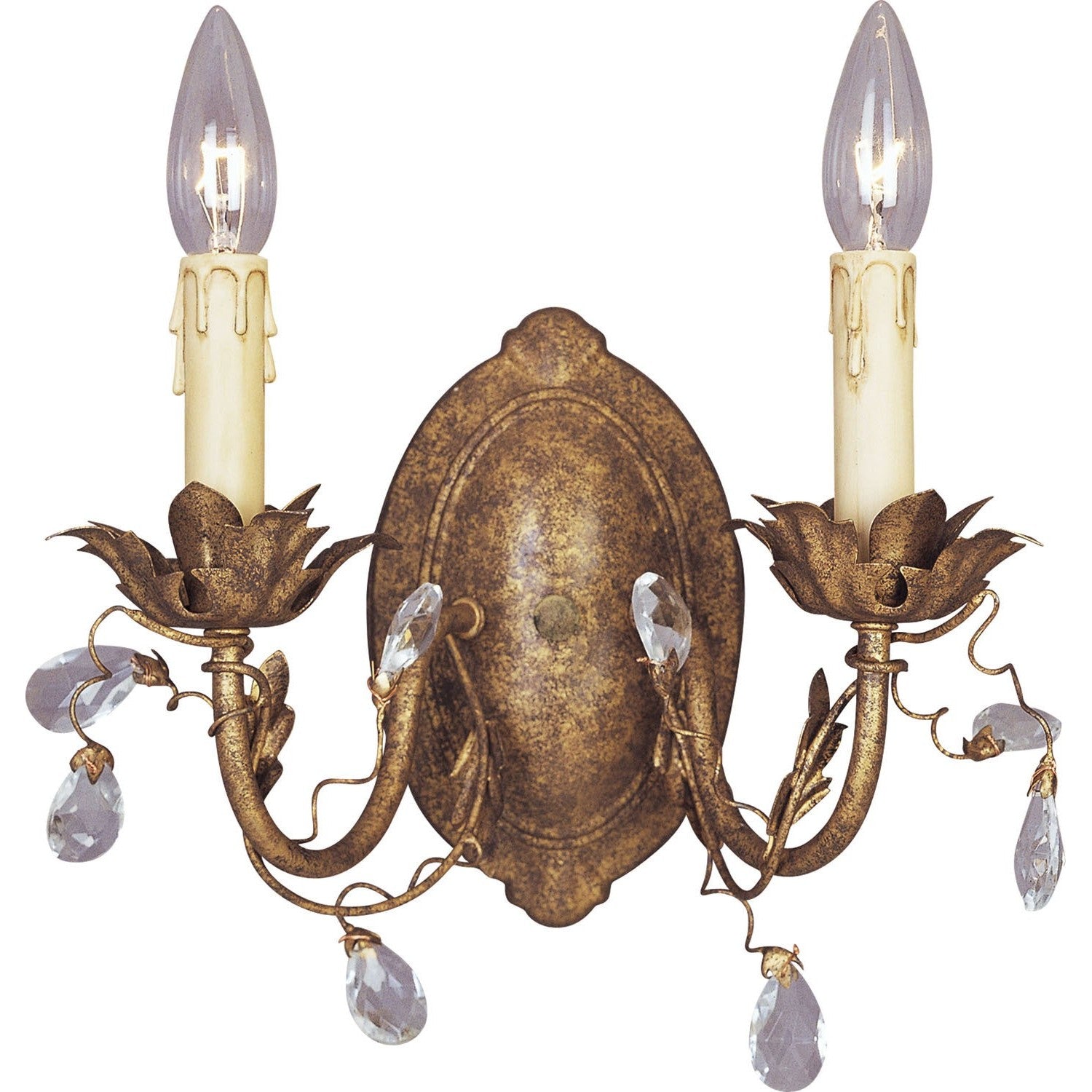 Maxim - 2857EG - Two Light Wall Sconce - Elegante - Etruscan Gold