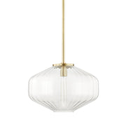 Hudson Valley - 1518-AGB - One Light Pendant - Bennett - Aged Brass