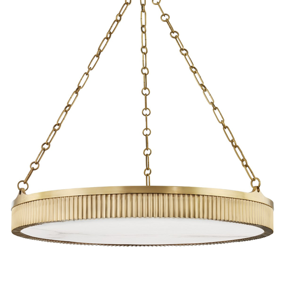 Hudson Valley - 532-AGB - Eight Light Chandelier - Lynden - Aged Brass