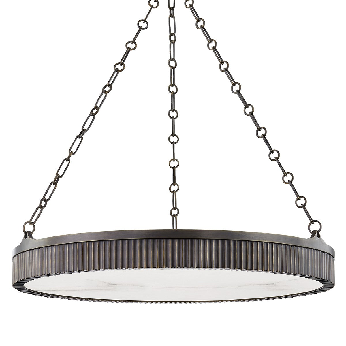 Hudson Valley - 532-DB - Eight Light Chandelier - Lynden - Distressed Bronze