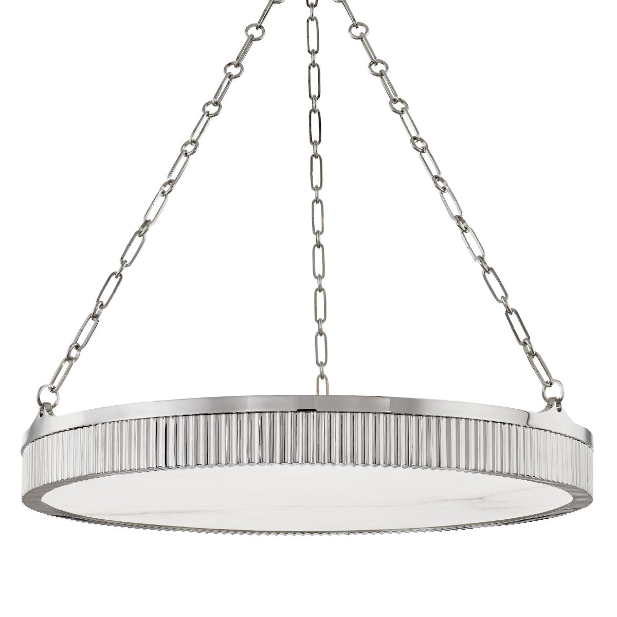 Hudson Valley - 532-PN - Eight Light Chandelier - Lynden - Polished Nickel