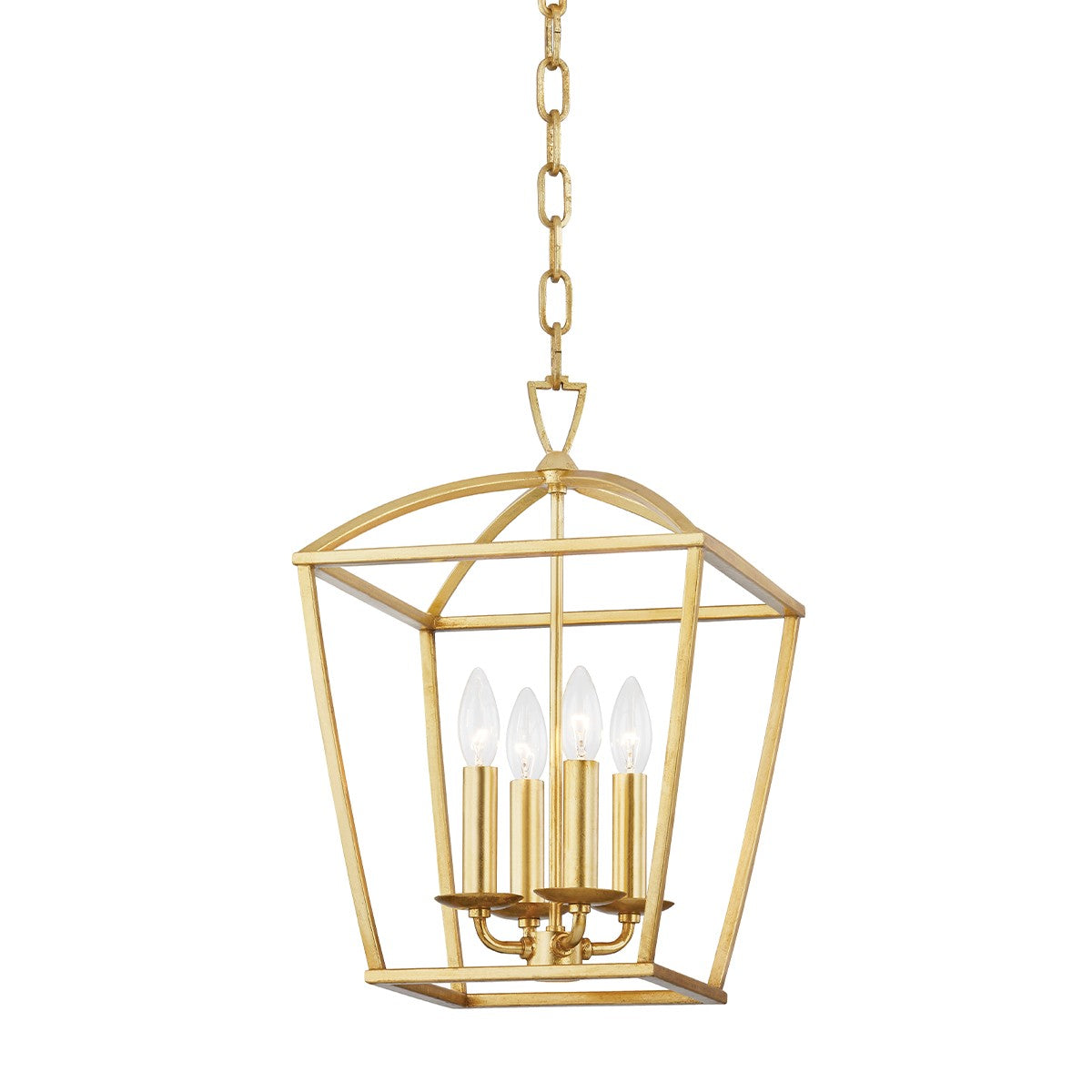 Hudson Valley - 8311-GL - Four Light Lantern - Bryant - Gold Leaf