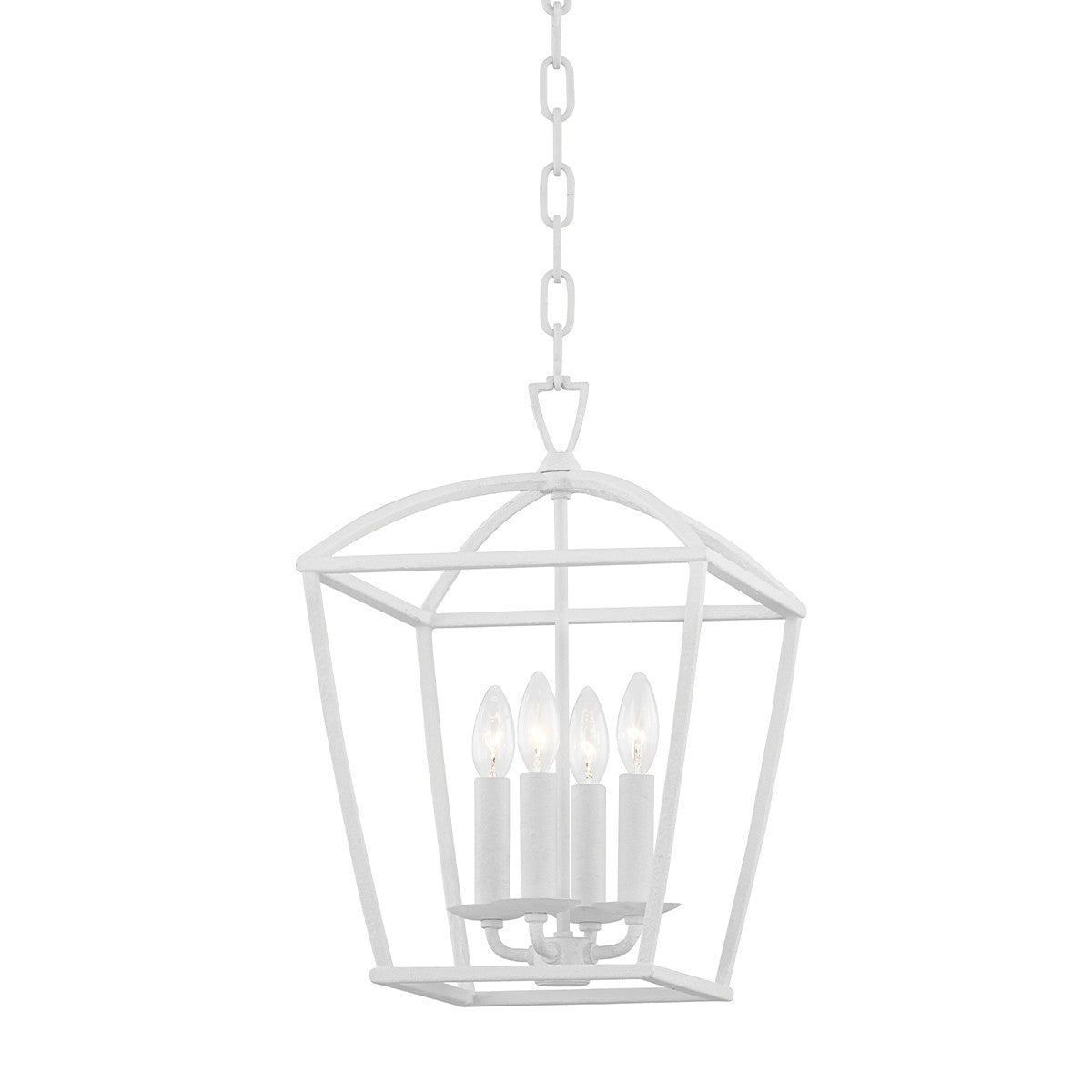 Hudson Valley - 8311-WP - Four Light Lantern - Bryant - White Plaster