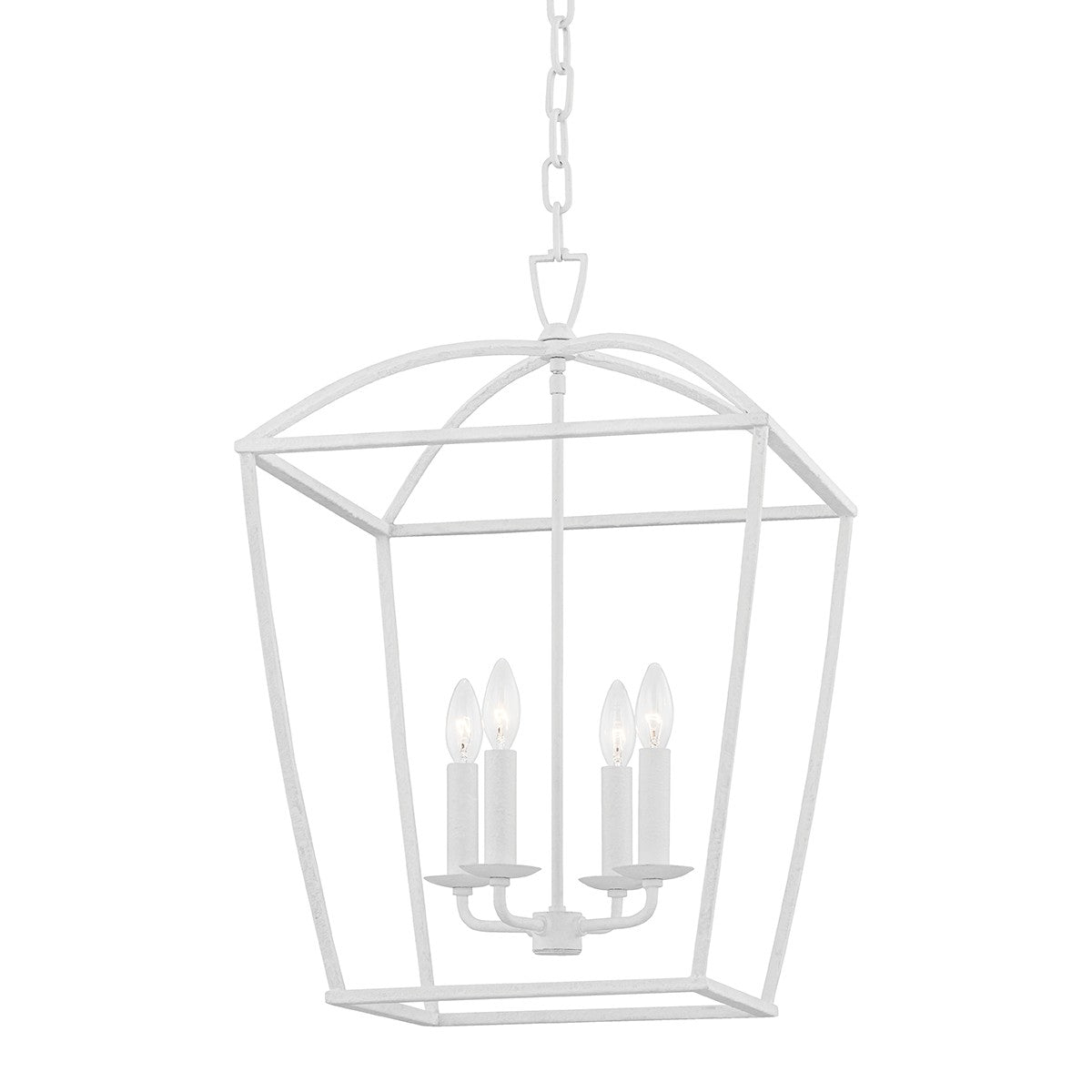 Hudson Valley - 8317-WP - Four Light Lantern - Bryant - White Plaster