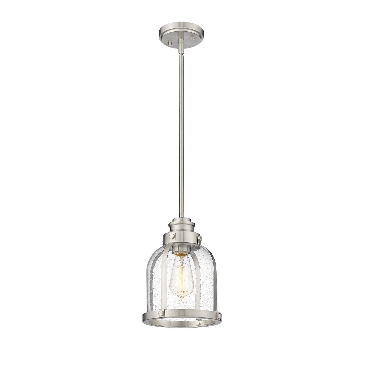 Z-Lite - 337MP-BN - One Light Pendant - Burren - Brushed Nickel