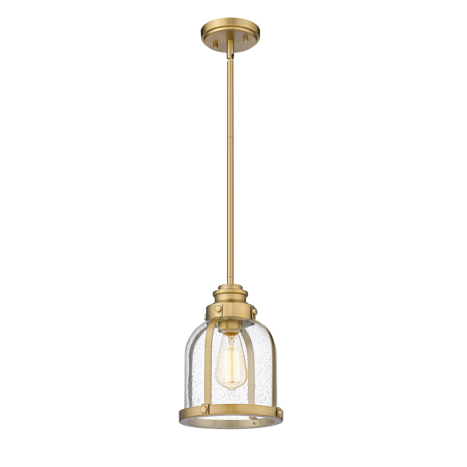 Z-Lite - 337MP-HBR - One Light Pendant - Burren - Heritage Brass