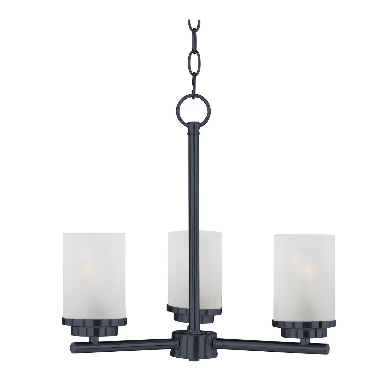 Maxim - 10203FTBK - Three Light Chandelier - Corona - Black