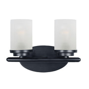 Maxim - 10212FTBK - Two Light Bath Vanity - Corona - Black
