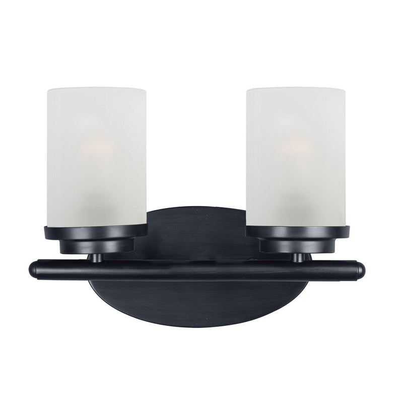 Maxim - 10212FTBK - Two Light Bath Vanity - Corona - Black