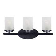 Maxim - 10213FTBK - Three Light Bath Vanity - Corona - Black