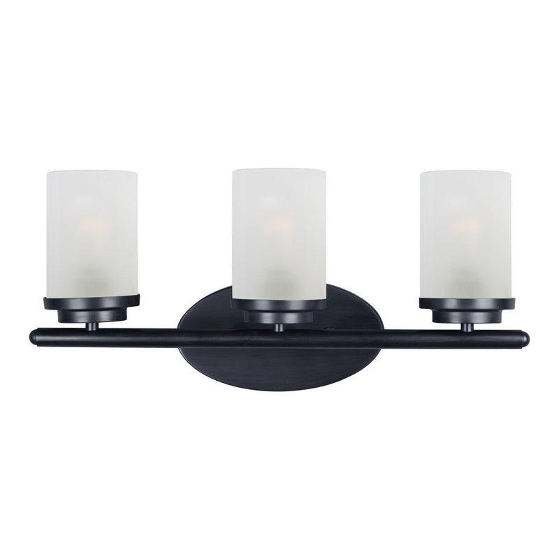 Maxim - 10213FTBK - Three Light Bath Vanity - Corona - Black