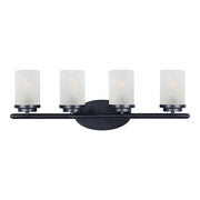 Maxim - 10214FTBK - Four Light Bath Vanity - Corona - Black