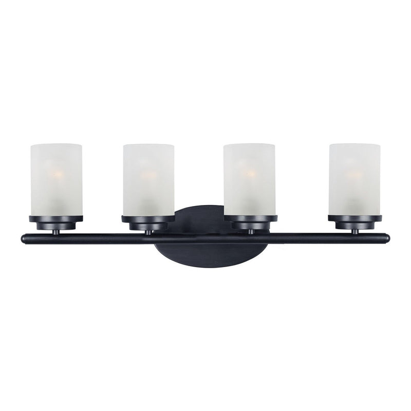 Maxim - 10214FTBK - Four Light Bath Vanity - Corona - Black