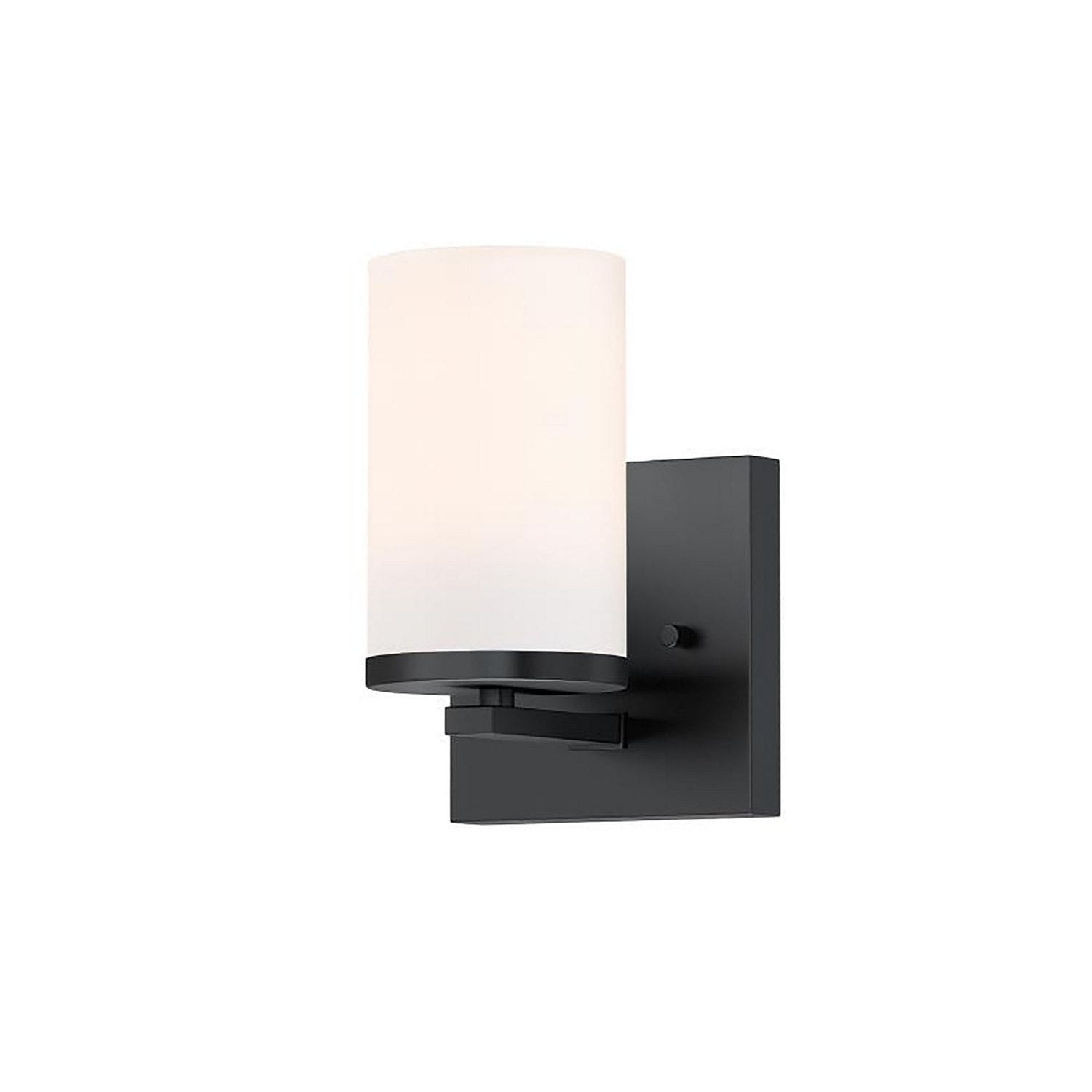 Maxim - 10281SWBK - One Light Wall Sconce - Lateral - Black