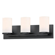 Maxim - 10283SWBK - Three Light Bath Vanity - Lateral - Black