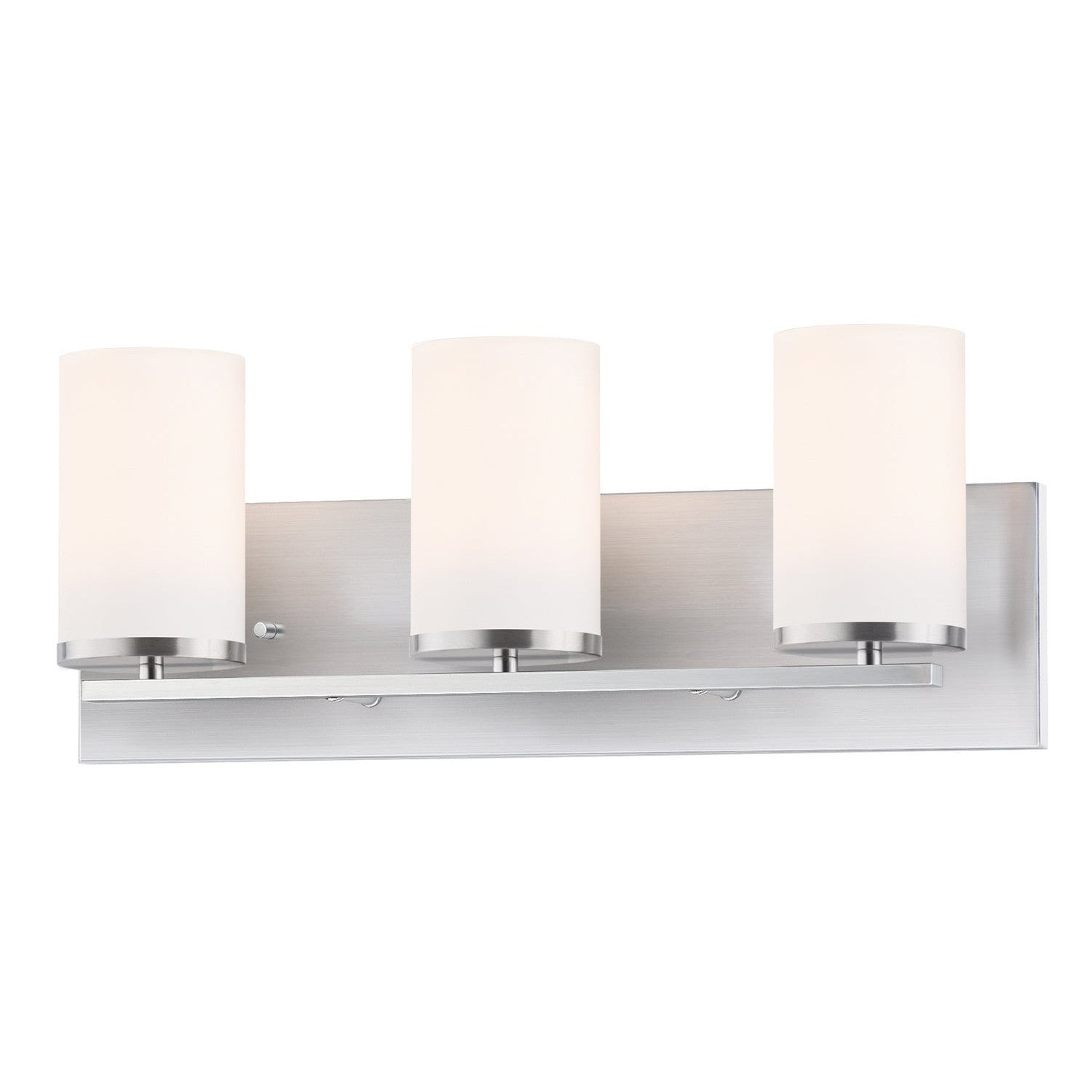Maxim - 10283SWSN - Three Light Bath Vanity - Lateral - Satin Nickel