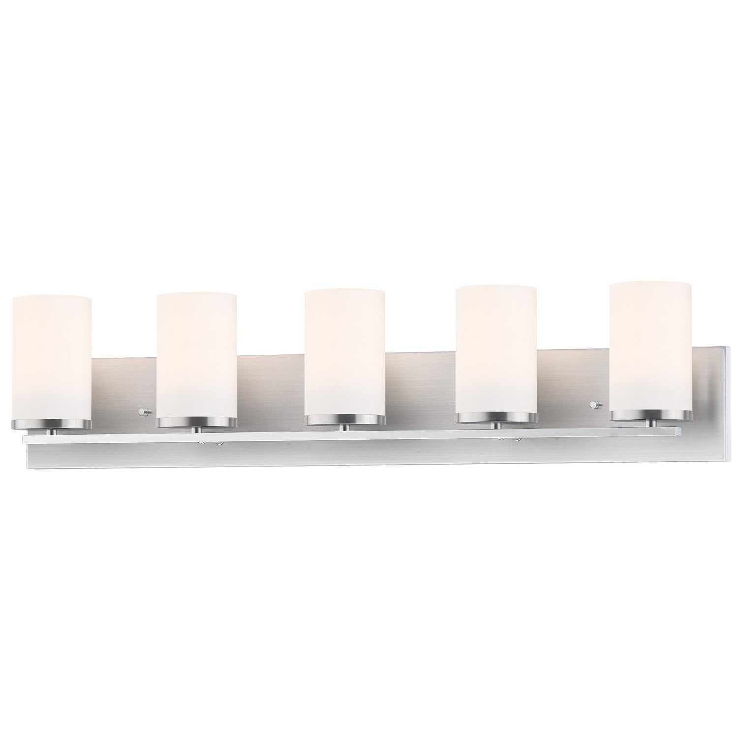 Maxim - 10285SWSN - Five Light Bath Vanity - Lateral - Satin Nickel