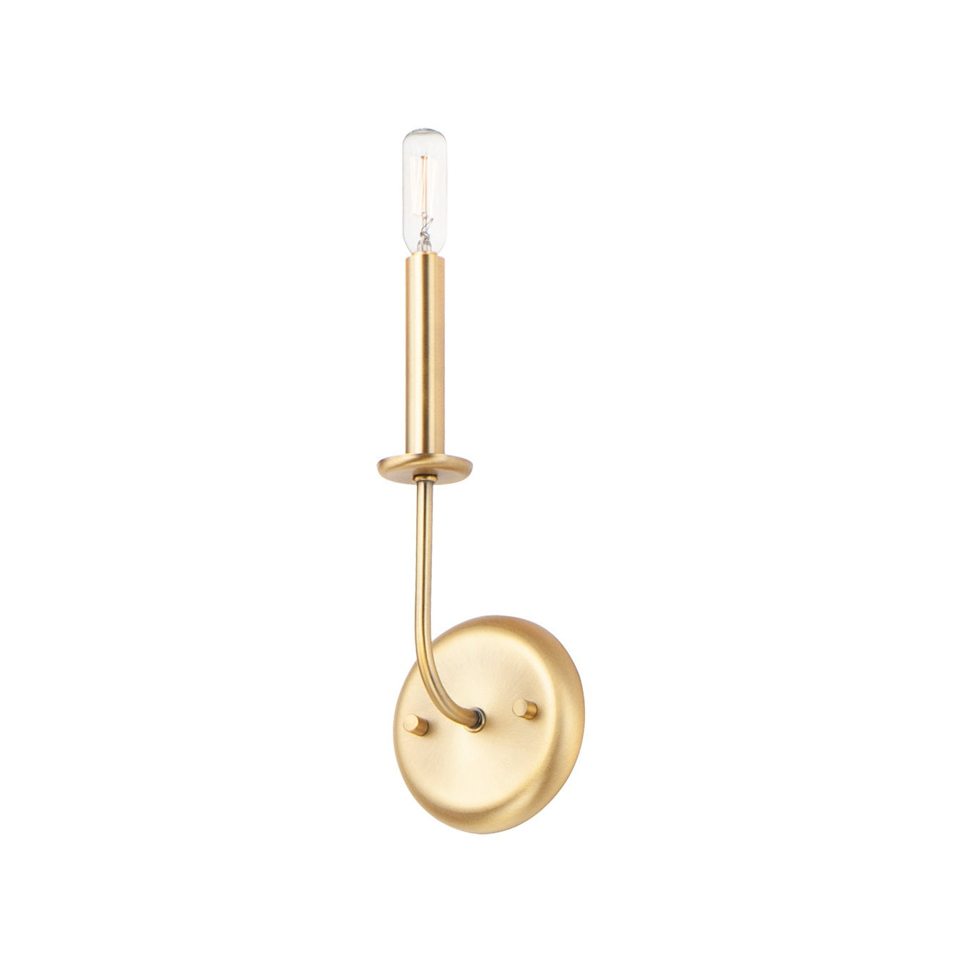 Maxim - 10321SBR - One Light Wall Sconce - Wesley - Satin Brass