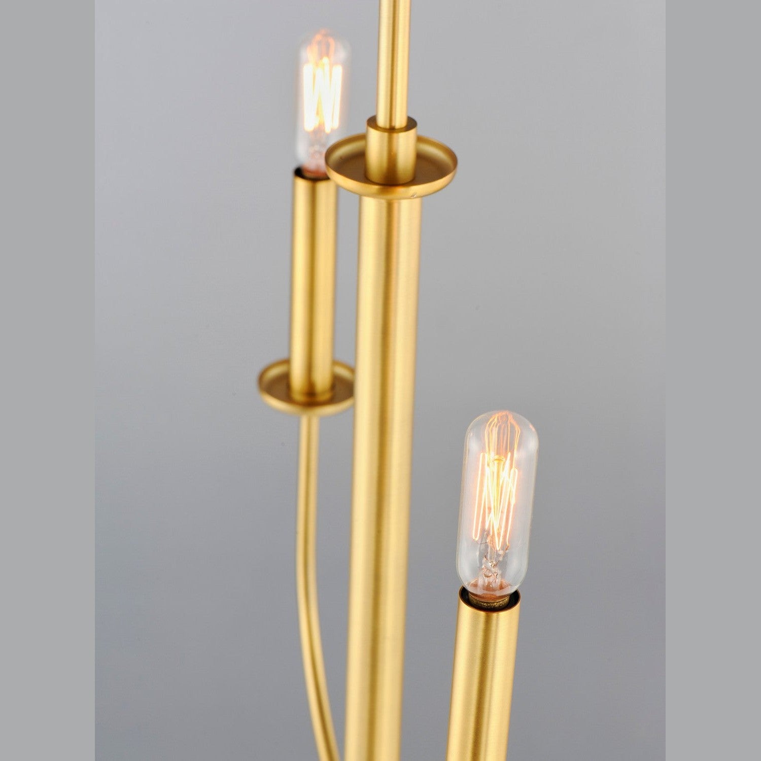 Maxim - 10324SBR - Four Light Chandelier - Wesley - Satin Brass