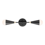 Maxim - 11262BKSBR - Two Light Wall Sconce - Lovell - Black / Satin Brass