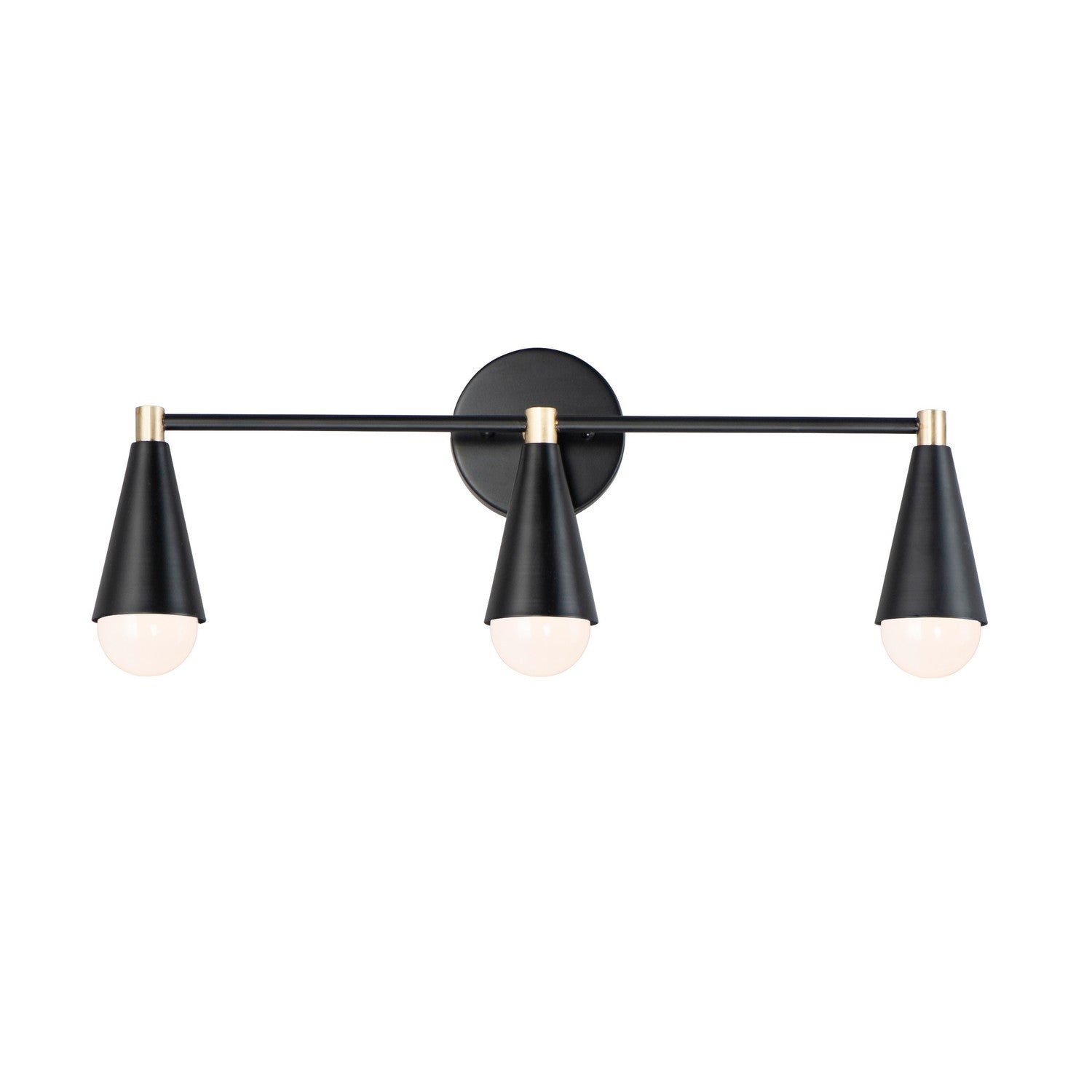 Maxim - 11263BKSBR/BUL - LED Bath Vanity - Lovell - Black / Satin Brass