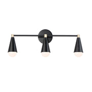 Maxim - 11263BKSBR/BUL - LED Bath Vanity - Lovell - Black / Satin Brass