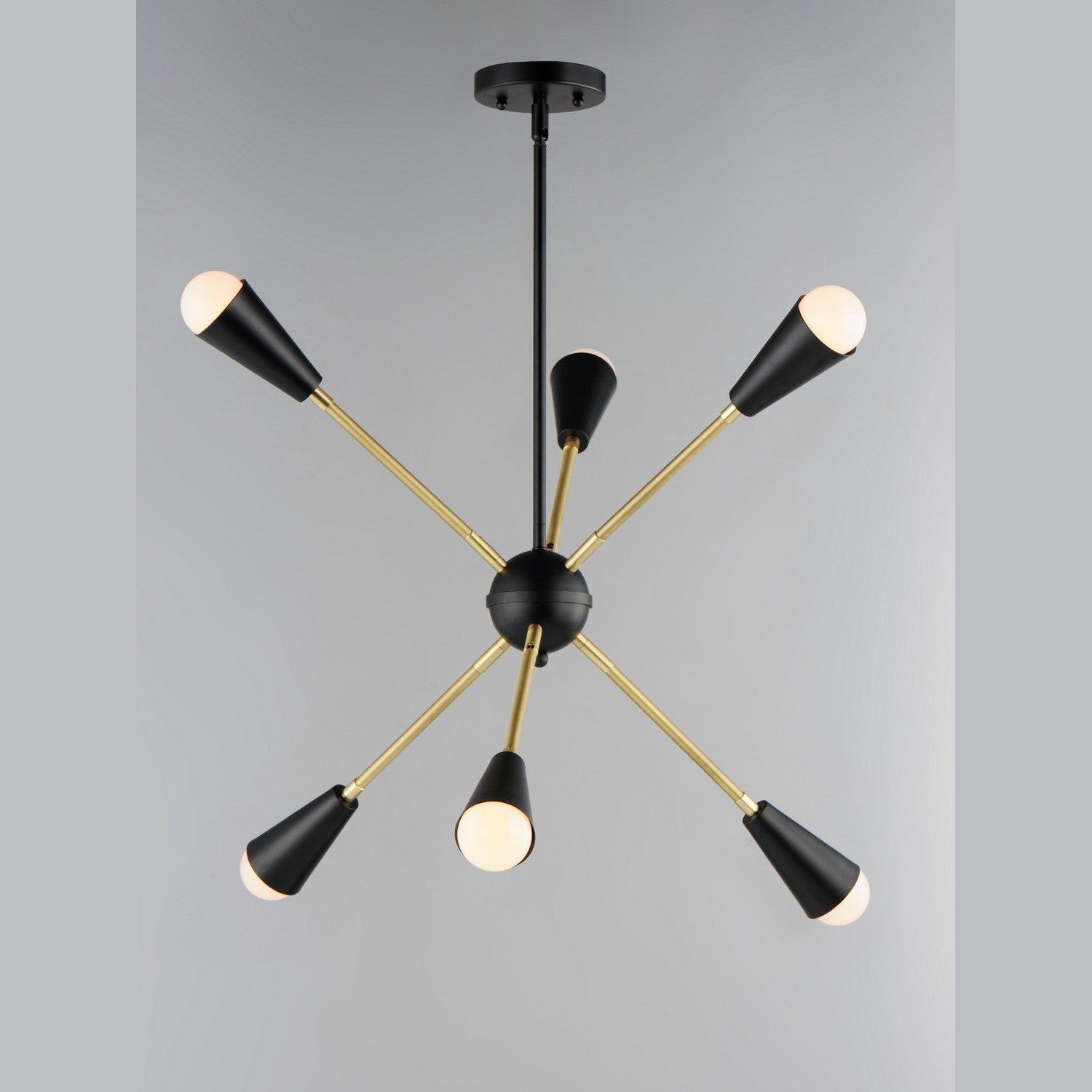 Maxim - 11266BKSBR/BUL - LED Pendant - Lovell - Black / Satin Brass