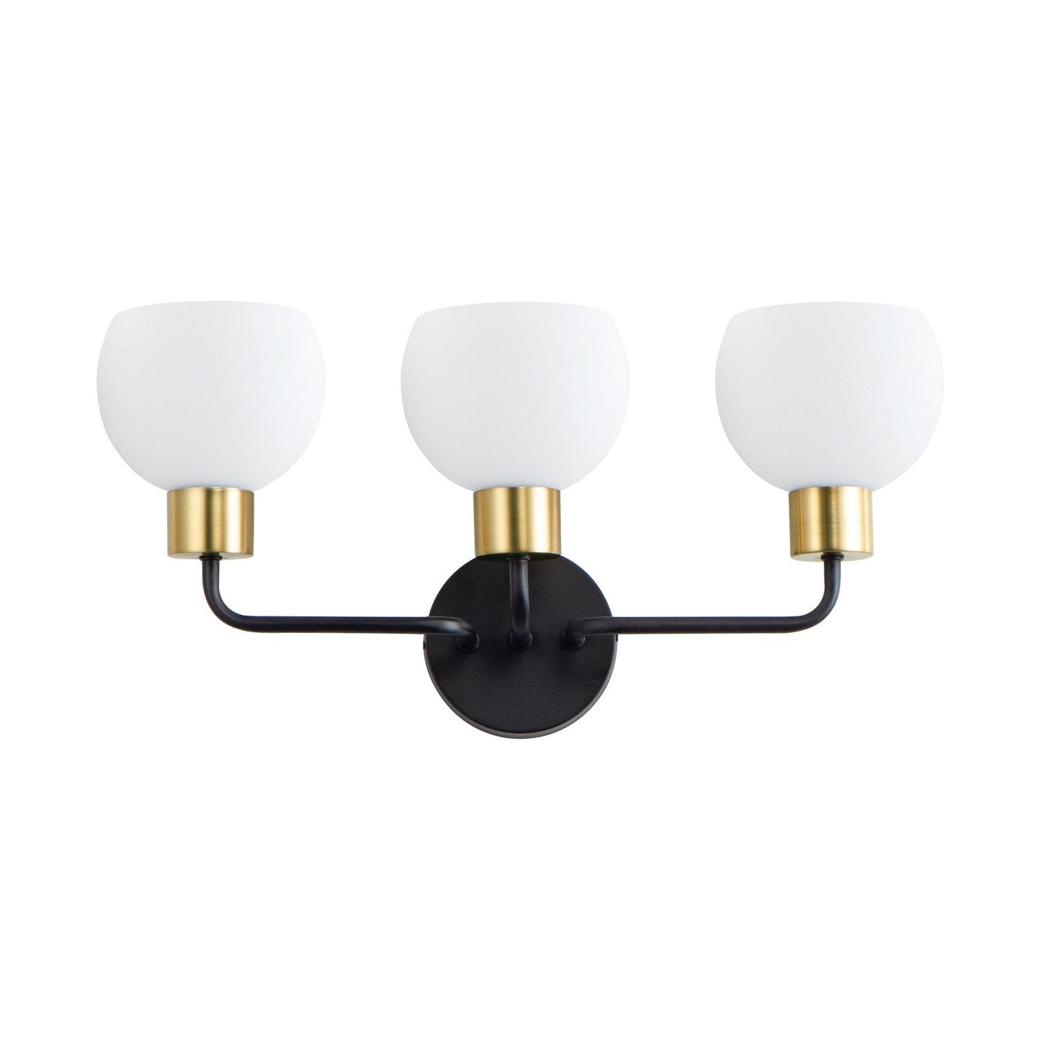 Maxim - 11273SWBZSBR - Three Light Bath Vanity - Coraline - Bronze / Satin Brass