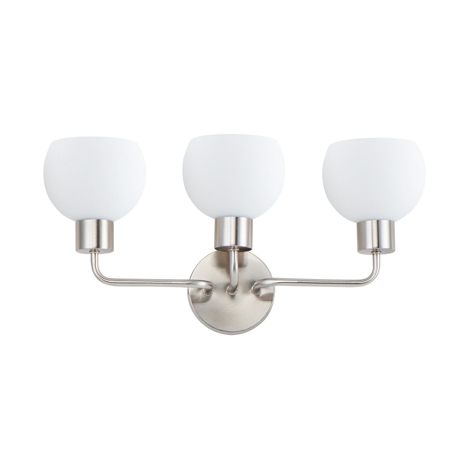 Maxim - 11273SWSN - Three Light Bath Vanity - Coraline - Satin Nickel