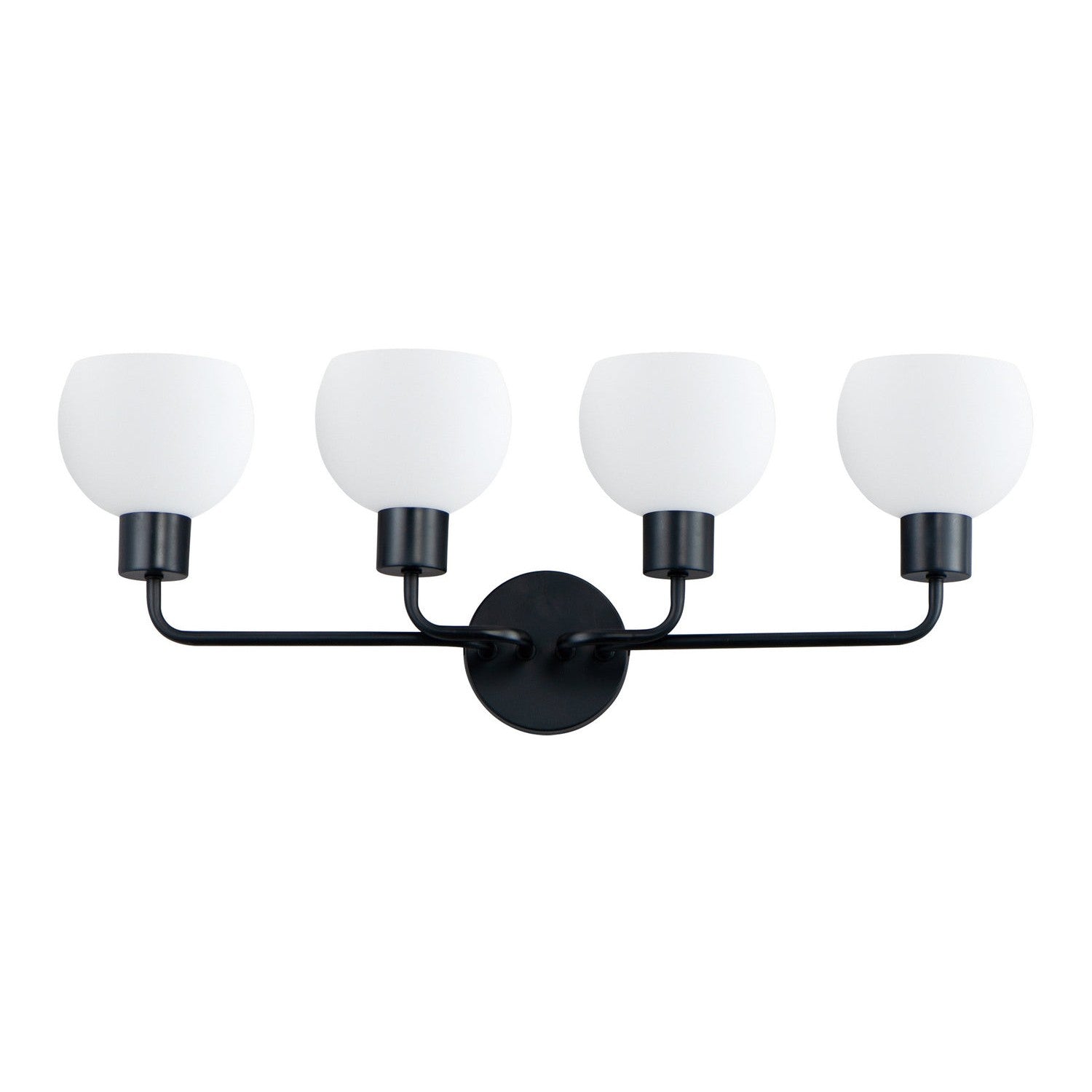 Maxim - 11274SWBK - Four Light Bath Vanity - Coraline - Black