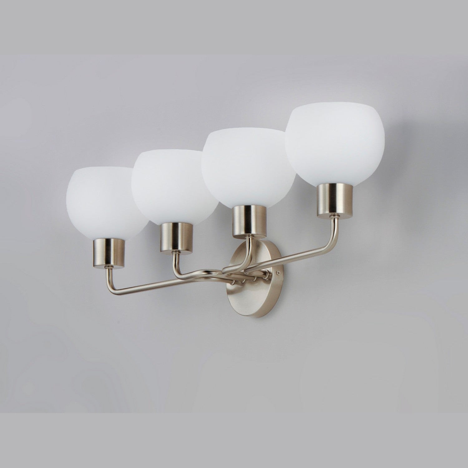 Maxim - 11274SWSN - Four Light Bath Vanity - Coraline - Satin Nickel